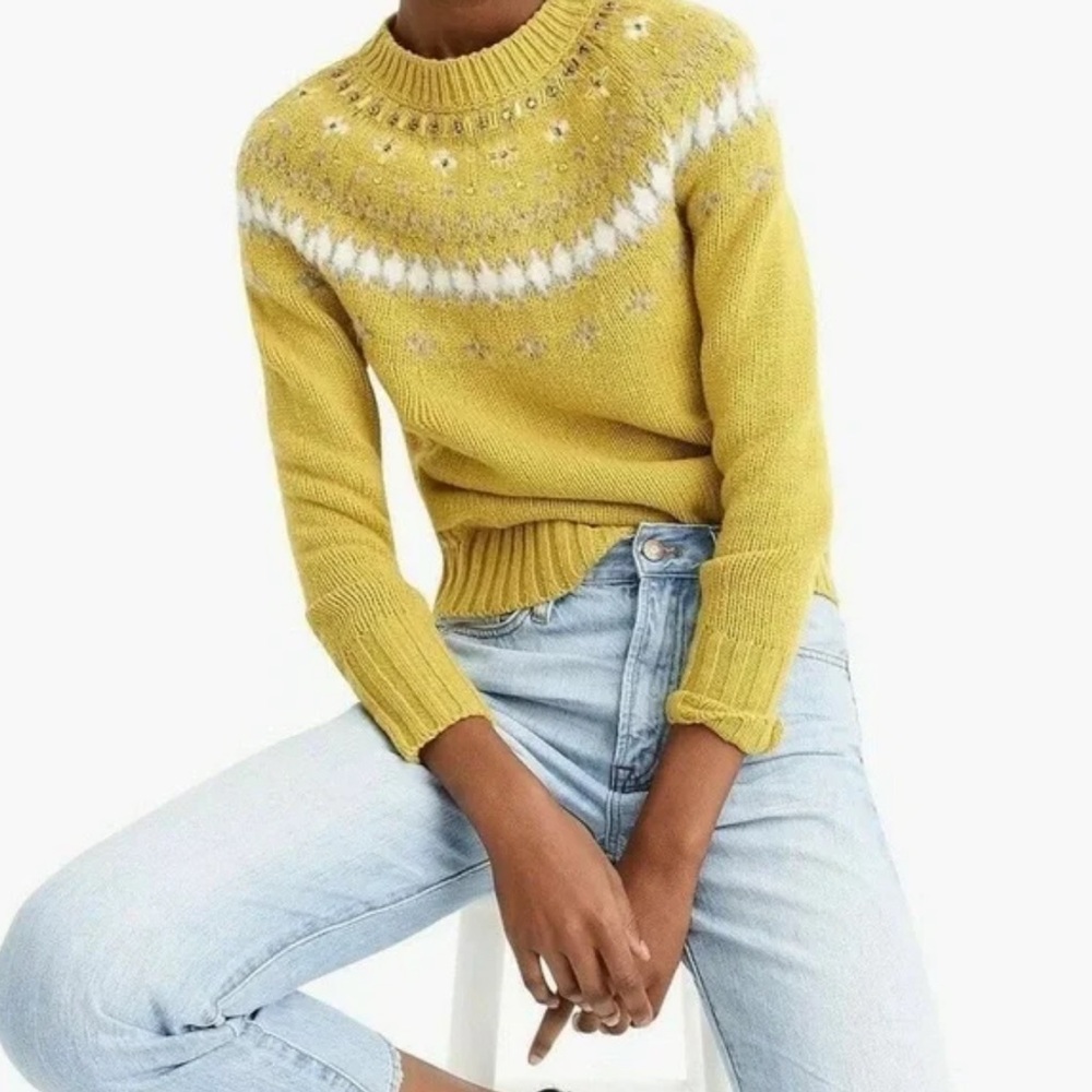 JCREW Holiday 2019 Embellished Fair Aisle M